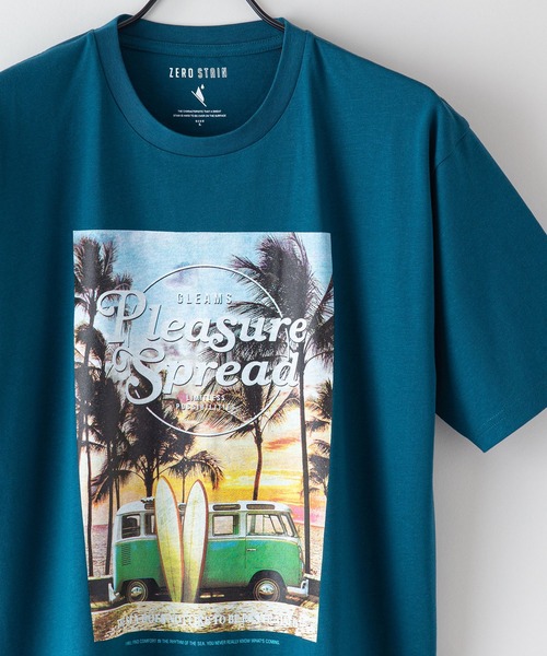 LB/S （エルビーエス）の「汗染みの目立ちにくいTシャツ ZEROSTAIN ゼロステイン　撥水性　UVカット　バックプリント プリントTシャツ ワンポイント刺繍Tシャツ（Tシャツ/カットソー・メンズ・チャコールグレー/ネイビー/イエロー/ブルー/その他/ミント/その他1/その他2/その他3/その他4/その他5/ダークブルー/ピンク系その他/その他6・SMALL/MEDIUM/LARGE/X-LARGE）」の5枚目の写真