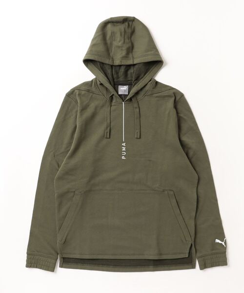 PUMA(プーマ)の「プーマ PUMA M STUDIO HOODIE PLASTIC FREE フーディー_(その他アウター・メンズ・ブラック/カーキ/サンドグレー・S/LL/M/3L/L)」の1枚目の写真