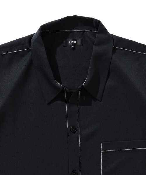 BEAMS（ビームス）の「BEAMS / ステッチ イージーフィット ミニレギュラーシャツ（シャツ/ブラウス・メンズ・ブラック/グレー・L/S/XL/M）」の20枚目の写真