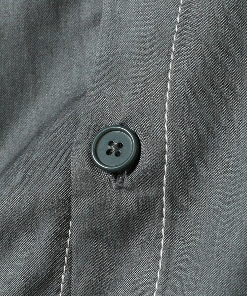 BEAMS（ビームス）の「BEAMS / ステッチ イージーフィット ミニレギュラーシャツ（シャツ/ブラウス・メンズ・ブラック/グレー・L/S/XL/M）」の7枚目の写真