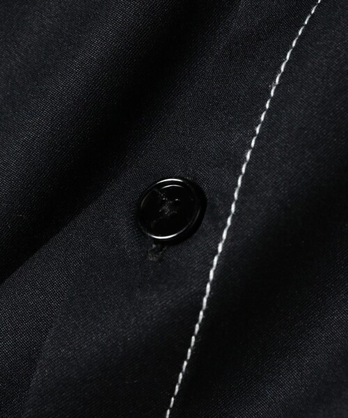 BEAMS（ビームス）の「BEAMS / ステッチ イージーフィット ミニレギュラーシャツ（シャツ/ブラウス・メンズ・ブラック/グレー・L/S/XL/M）」の4枚目の写真
