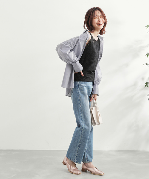 ROPE' PICNIC(ロペピクニック)の「2WAY/総レースインナー(タンクトップ・レディース・ホワイト/ブラック・38/40)」の17枚目の写真