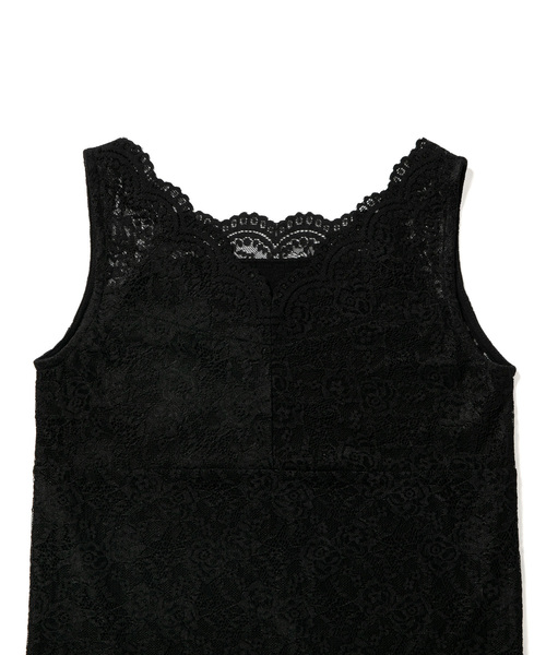 ROPE' PICNIC(ロペピクニック)の「2WAY/総レースインナー(タンクトップ・レディース・ホワイト/ブラック・38/40)」の6枚目の写真