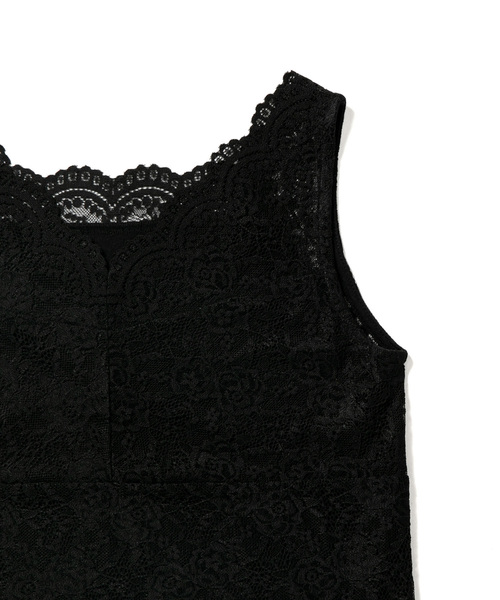 ROPE' PICNIC(ロペピクニック)の「2WAY/総レースインナー(タンクトップ・レディース・ホワイト/ブラック・38/40)」の16枚目の写真