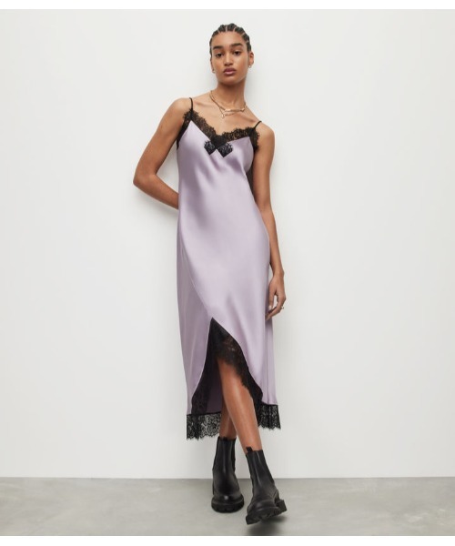 【セール】PRAIA MIDI DRESS | PRAIA ミディ ドレス・ワンピース（ワンピース）｜ALLSAINTS（オールセインツ）