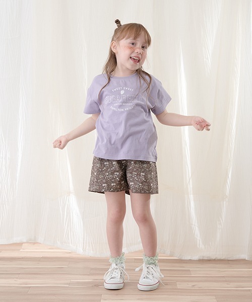 Lycee mine（リセマイン）の「【型崩れしないやわらかコットン】選べる7パターンオリジナルプリントTシャツ（Tシャツ/カットソー・キッズ・ライトブルー/ミント/モカ/チャコール/パープル/ベージュ系/ピンク・130cm/140cm/100cm/150cm/110cm/120cm）」の15枚目の写真