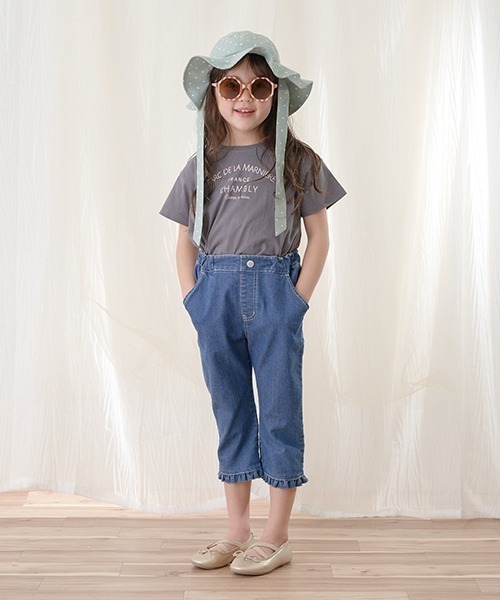 Lycee mine（リセマイン）の「【型崩れしないやわらかコットン】選べる7パターンオリジナルプリントTシャツ（Tシャツ/カットソー・キッズ・ライトブルー/ミント/モカ/チャコール/パープル/ベージュ系/ピンク・130cm/140cm/100cm/150cm/110cm/120cm）」の17枚目の写真