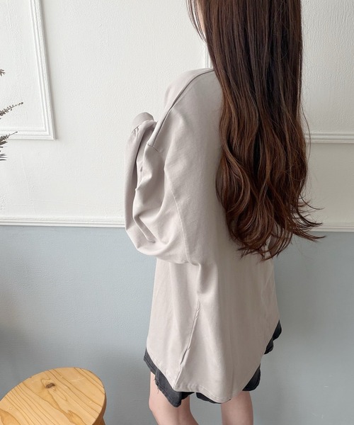 Nana(ナナ)の「袖タグロンT(Tシャツ/カットソー・レディース・ブラック/ホワイト/グレー・FREE)」の20枚目の写真
