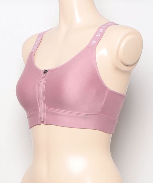 UNDER ARMOUR（アンダーアーマー）の「UAインフィニティブラ ジップ ハイサポート（トレーニング/レディース）（ブラジャー・レディース・ピンク系・L/S/M/XL）」の3枚目の写真