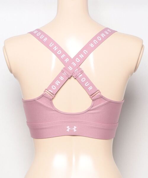 UNDER ARMOUR（アンダーアーマー）の「UAインフィニティブラ ジップ ハイサポート（トレーニング/レディース）（ブラジャー・レディース・ピンク系・L/S/M/XL）」の2枚目の写真