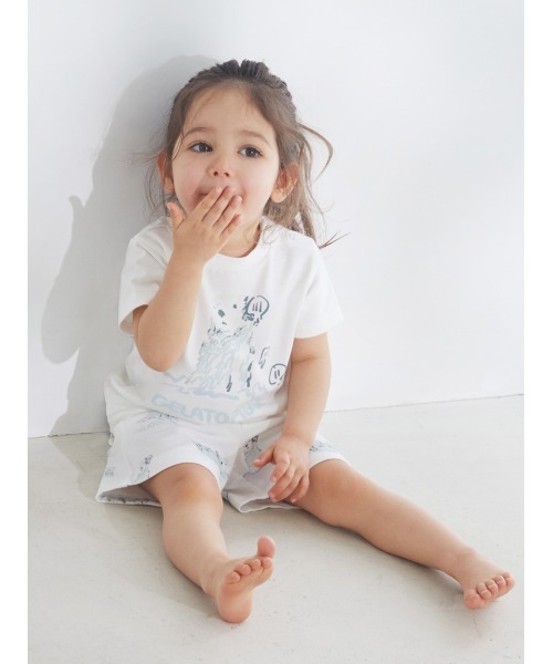 gelato pique（ジェラートピケ）の「【BABY】ラッコ柄ショート