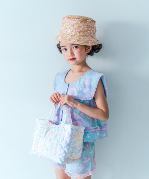 fafa（フェフェ）の「LUNE | キルティングトートバッグ（トートバッグ・キッズ・ミント/ラベンダー・FREE）」の13枚目の写真