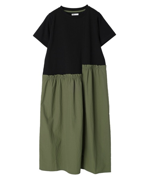 CRAFT STANDARD BOUTIQUE（クラフトスタンダードブティック）の「布帛切替アシメギャザーワンピース（ワンピース・レディース・グレー/ブラック・FREE）」の22枚目の写真