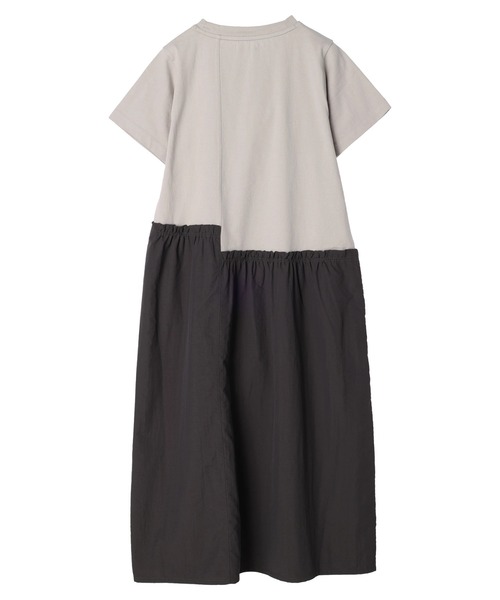 CRAFT STANDARD BOUTIQUE（クラフトスタンダードブティック）の「布帛切替アシメギャザーワンピース（ワンピース・レディース・グレー/ブラック・FREE）」の14枚目の写真
