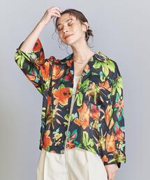 BEAUTY&YOUTH UNITED ARROWS | サテンボタニカルプリントシャツ -ウォッシャブル-(シャツ/ブラウス)