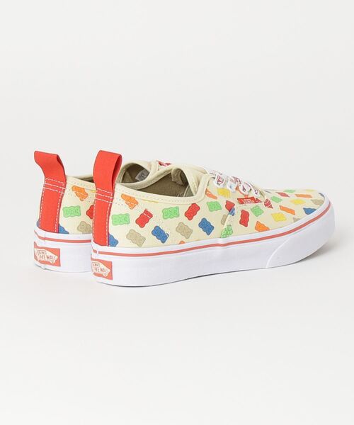 VANS（バンズ）の「VANS ヴァンズ AUTHENTIC ELASTIC LACE オーセンティックエラスティックレース VN0A4BUSYF9 HARIBO WH/RED（スニーカー・キッズ・マルチ・13/11/2Y/1Y/12/3）」の3枚目の写真