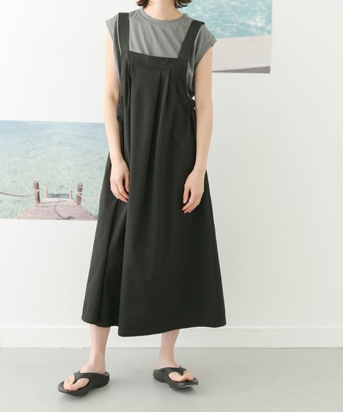 FORK&SPOON(フォークアンドスプーン)の「FORK&SPOON add fabrics ノースリーブTシャツ(Tシャツ/カットソー・レディース・ブラック/グレー・1)」の18枚目の写真