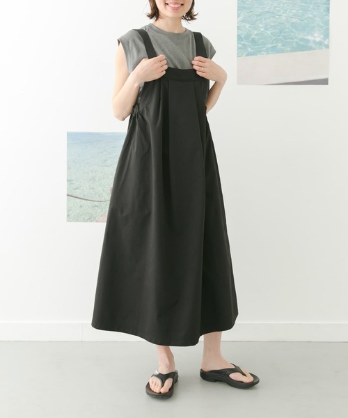 FORK&SPOON(フォークアンドスプーン)の「FORK&SPOON add fabrics ノースリーブTシャツ(Tシャツ/カットソー・レディース・ブラック/グレー・1)」の19枚目の写真