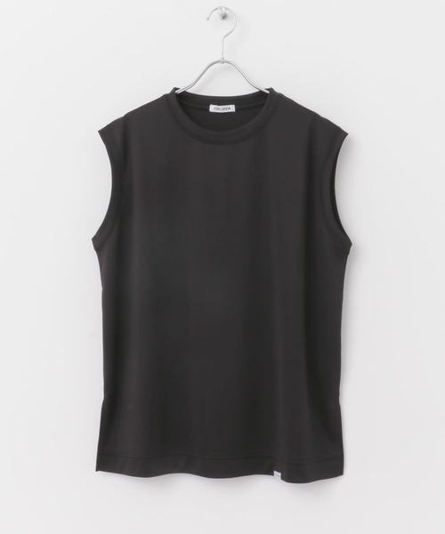 FORK&SPOON(フォークアンドスプーン)の「FORK&SPOON add fabrics ノースリーブTシャツ(Tシャツ/カットソー・レディース・ブラック/グレー・1)」の22枚目の写真