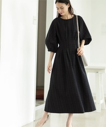 OPAQUE.CLIP | サッカーチェックフレアワンピース【洗える】(ワンピース)