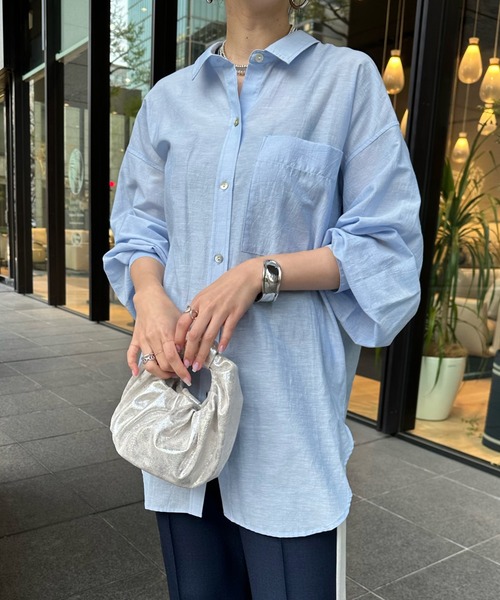 TITO ALLEGRETTO‼️リネン混⭐️サイズ48相当‼️オーダー⭐️ DouDou（ドゥドゥ）の「リネン混オーバーシャツ（シャツ/ブラウス