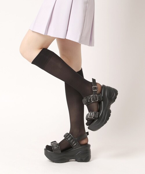 cs T&P（シーエスティーアンドピー）の「厚底ベルト付きサンダル（サンダル・レディース・ブラック/ホワイト/パープル系・LL/L/M/S）」の21枚目の写真