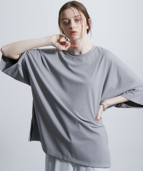 JUNRED（ジュンレッド）の「パウダータッチドルマンビッグTシャツ（Tシャツ/カットソー・メンズ・ブルー/ブラック/グレー系その他/ホワイト・L/M/S）」の4枚目の写真