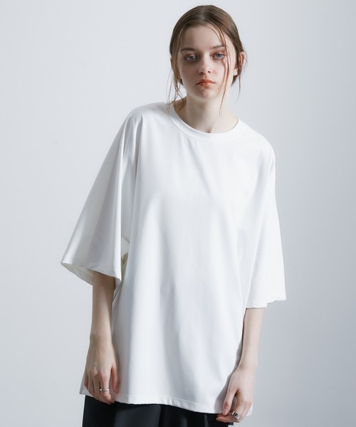 JUNRED（ジュンレッド）の「パウダータッチドルマンビッグTシャツ（Tシャツ/カットソー・メンズ・ブルー/ブラック/グレー系その他/ホワイト・L/M/S）」の2枚目の写真