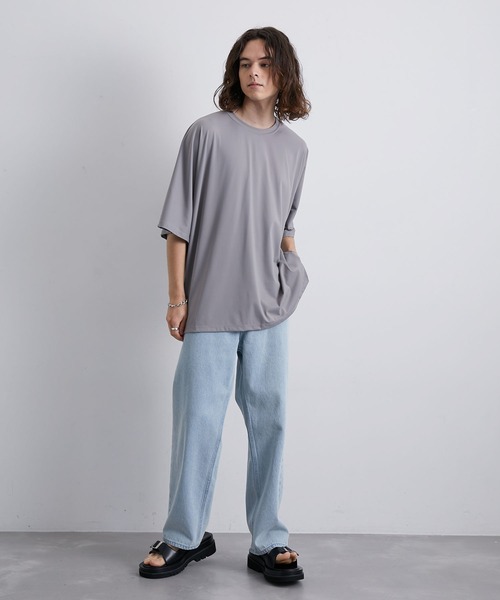 JUNRED（ジュンレッド）の「パウダータッチドルマンビッグTシャツ（Tシャツ/カットソー・メンズ・ブルー/ブラック/グレー系その他/ホワイト・L/M/S）」の19枚目の写真