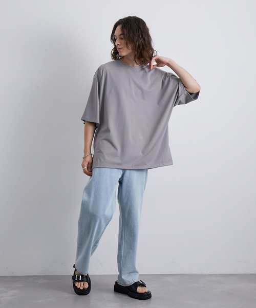 JUNRED（ジュンレッド）の「パウダータッチドルマンビッグTシャツ（Tシャツ/カットソー・メンズ・ブルー/ブラック/グレー系その他/ホワイト・L/M/S）」の18枚目の写真