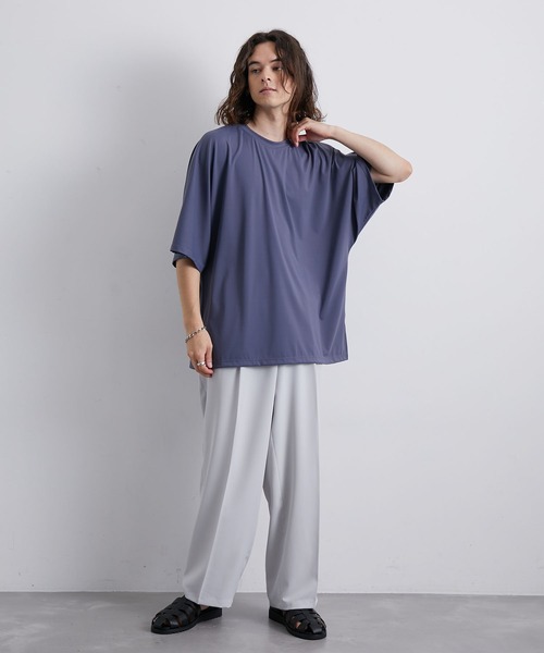 JUNRED（ジュンレッド）の「パウダータッチドルマンビッグTシャツ（Tシャツ/カットソー・メンズ・ブルー/ブラック/グレー系その他/ホワイト・L/M/S）」の15枚目の写真