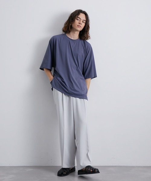 JUNRED（ジュンレッド）の「パウダータッチドルマンビッグTシャツ（Tシャツ/カットソー・メンズ・ブルー/ブラック/グレー系その他/ホワイト・L/M/S）」の14枚目の写真