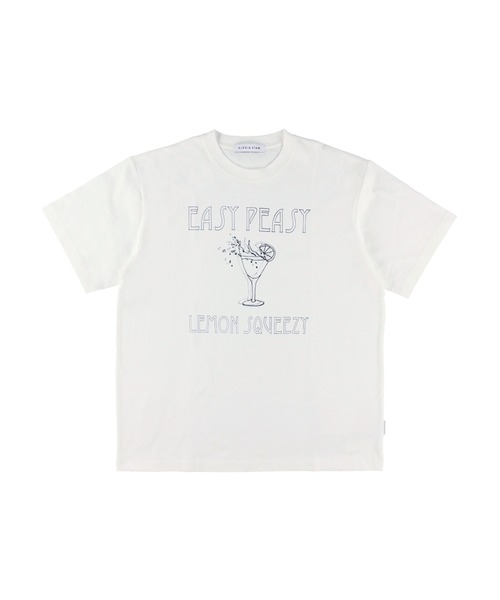ALEXIA STAM(アリシアスタン)の「Cocktails Oversized Tee / CocktailsオーバーTee(Tシャツ/カットソー・レディース・ホワイト/チャコールグレー・FREE)」の21枚目の写真