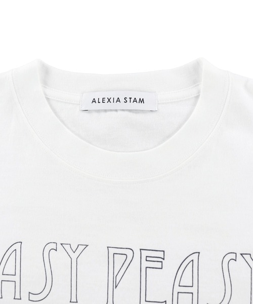 ALEXIA STAM(アリシアスタン)の「Cocktails Oversized Tee / CocktailsオーバーTee(Tシャツ/カットソー・レディース・ホワイト/チャコールグレー・FREE)」の15枚目の写真