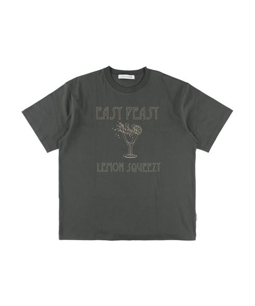 ALEXIA STAM(アリシアスタン)の「Cocktails Oversized Tee / CocktailsオーバーTee(Tシャツ/カットソー・レディース・ホワイト/チャコールグレー・FREE)」の5枚目の写真