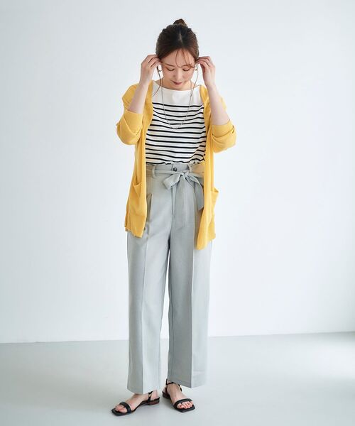 le.coeur blanc(ルクールブラン)の「パネルボーダータックスリーブカットソー(Tシャツ/カットソー・レディース・ホワイト系その他/オレンジ系その他/ブルー系その他4・38)」の19枚目の写真