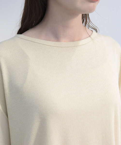 fredy emue(フレディエミュ)の「シアー袖Tシャツ(Tシャツ/カットソー・レディース・ブラック/ベージュ/オフホワイト・38)」の8枚目の写真