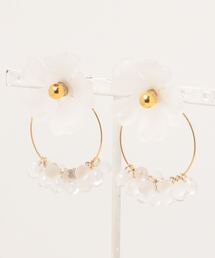 【Milimili】フラワーボリュームピアス