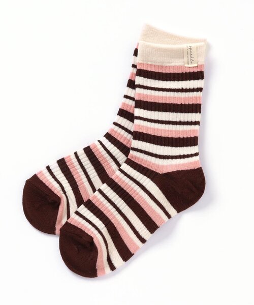 apres les cours(アプレレクール)の「4色総柄ソックス(ソックス/靴下・キッズ・アイボリー/その他2/チェック/ミント・12/15 /18/21)」の3枚目の写真