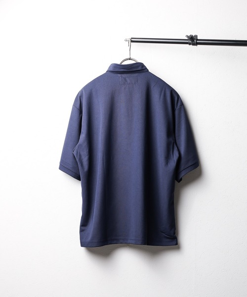 UNIVERSAL OVERALL（ユニバーサルオーバーオール）の「【UNIVERSAL OVERALL】Over Polo（ポロシャツ・レディース・ブラック/グレー/ネイビー・LARGE/MEDIUM/SMALL/X-LARGE）」の4枚目の写真