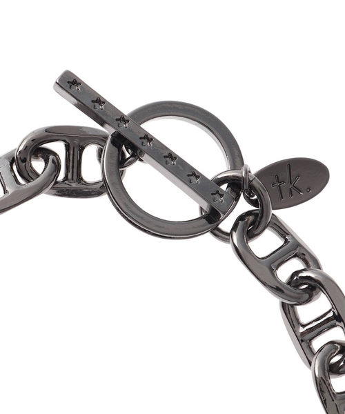 tk.TAKEO KIKUCHI（ティーケータケオキクチ）の「◆アンカーチェーンブレスレット（ブレスレット・メンズ・シルバー/ブラック・00）」の5枚目の写真