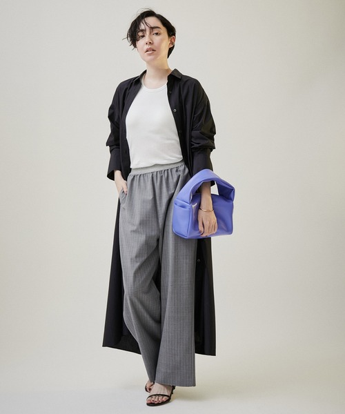 SALON adam et rope'（サロン アダム エ ロペ）の「【Smile Cotton】カップ付きアメリカンスリーブタンクトップ（タンクトップ・レディース・ブラック/ホワイト/パープル・FREE）」の20枚目の写真