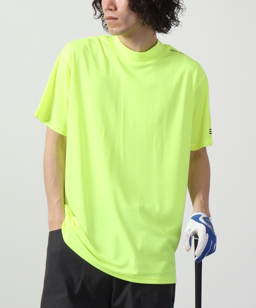 FUNALIVE（ファンアライブ）の「吸汗速乾ゴルフウェア 半袖ハイネックTシャツ（Tシャツ/カットソー・メンズ・ネイビー/ブラック系/イエロー系/ネイビー系/ブラック/イエロー・XL/M/L）」の6枚目の写真