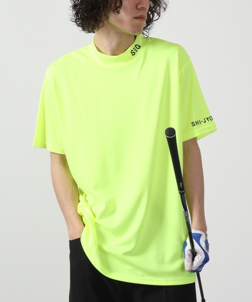 FUNALIVE（ファンアライブ）の「吸汗速乾ゴルフウェア 半袖ハイネックTシャツ（Tシャツ/カットソー・メンズ・ネイビー/ブラック系/イエロー系/ネイビー系/ブラック/イエロー・XL/M/L）」の5枚目の写真
