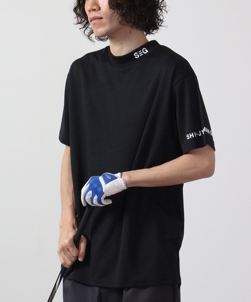 FUNALIVE（ファンアライブ）の「吸汗速乾ゴルフウェア 半袖ハイネックTシャツ（Tシャツ/カットソー・メンズ・ネイビー/ブラック系/イエロー系/ネイビー系/ブラック/イエロー・XL/M/L）」の7枚目の写真
