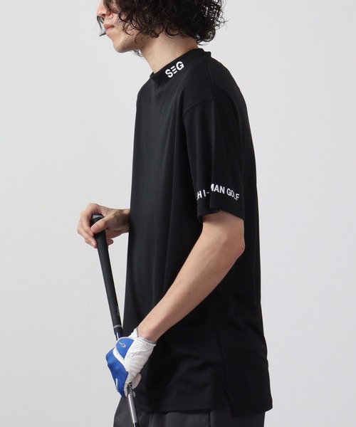 FUNALIVE（ファンアライブ）の「吸汗速乾ゴルフウェア 半袖ハイネックTシャツ（Tシャツ/カットソー・メンズ・ネイビー/ブラック系/イエロー系/ネイビー系/ブラック/イエロー・XL/M/L）」の8枚目の写真
