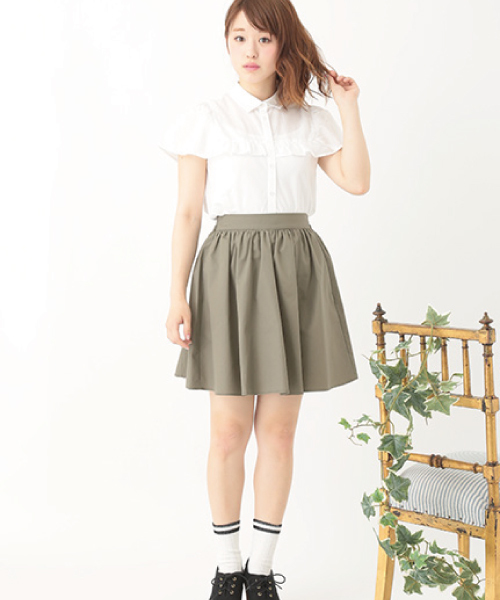 earth music&ecology（アースミュージックアンドエコロジー）の「ミニスカート（スカート・レディース・ブラック/グリーン/カーキ/ブルー・FREE）」の13枚目の写真