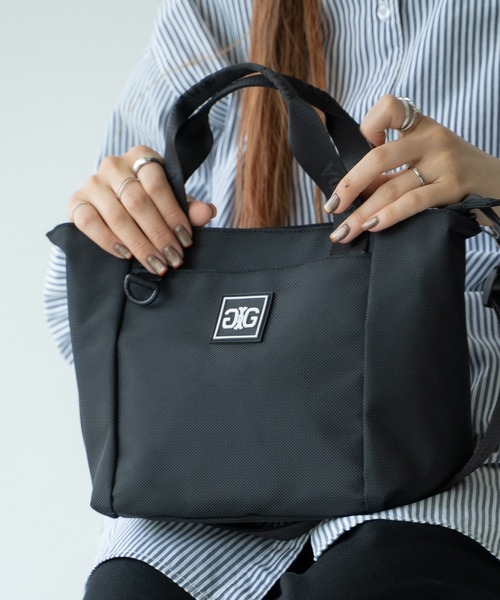 GYDA（ジェイダ）の「GYDA(ジェイダ)2WAYミニトートバッグ　ショルダーバッグ / ラバーワッペン GY-B141（トートバッグ・レディース・ブラック・FREE）」の3枚目の写真