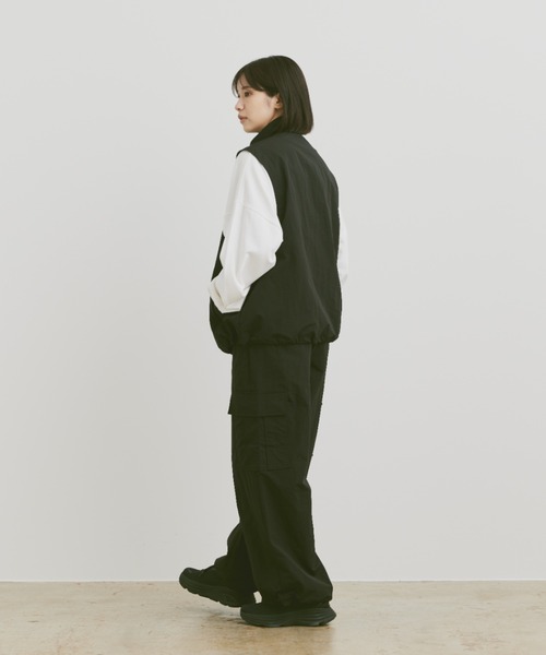 sinss ルーズミリタリーナイロンベスト Loose military nylon vest／ルーズミリタリーナイロンベスト