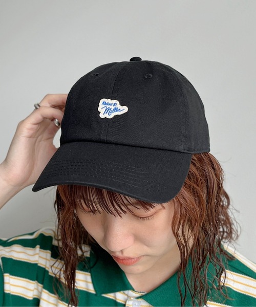 MILLER(ミラー)の「【Robert P.Miller ×newhattan】 1ポイントワッペンキャップ(キャップ・メンズ・カーキ/アイボリー/ブラック/ブラック系その他/ベージュ・FREE)」の4枚目の写真
